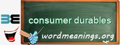 WordMeaning blackboard for consumer durables